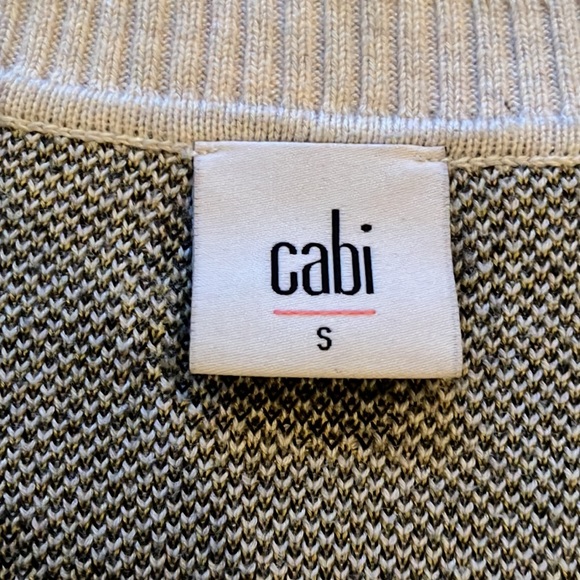 Cabi animal print cardigan in cream with black and green. - Picture 8 of 12